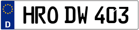 Trailer License Plate